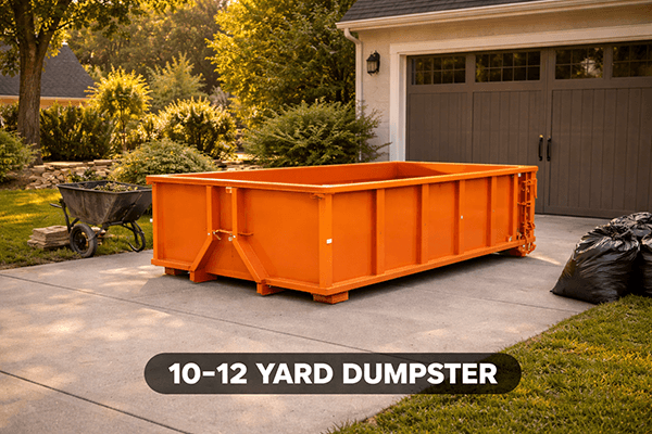 10-12 Yard Dumpster for Small project cleanup area