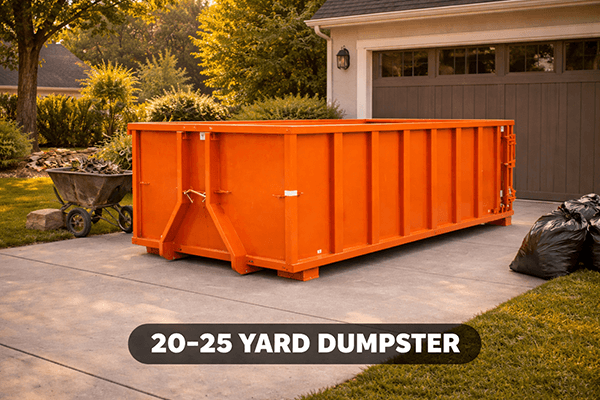 20-25 Yard Dumpsters for Larger renovation site