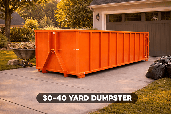 30-40 Yard Dumpsters for Large-scale cleanup project